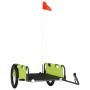 Remolque para bicicletas hierro y tela Oxford verde de vidaXL, Remolques para bicicletas - Ref: Foro24-94179, Precio: 95,80 €...