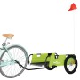 Remolque para bicicletas hierro y tela Oxford verde de vidaXL, Remolques para bicicletas - Ref: Foro24-94179, Precio: 95,80 €...