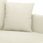 Sofá de 2 plazas terciopelo color crema 140 cm en Sofás | Comprar online en Foru.es