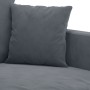 Sofá de 3 plazas terciopelo gris oscuro 180 cm en Sofás | Comprar online en Foru.es