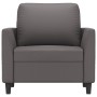 Sillón cuero sintético gris 60 cm en Sofás | Comprar online en Foru.es
