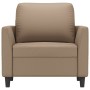 Sillón cuero sintético color capuchino 60 cm en Sofás | Comprar online en Foru.es