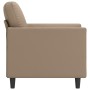 Sillón cuero sintético color capuchino 60 cm en Sofás | Comprar online en Foru.es