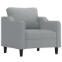 Sillón de tela gris claro 60 cm en Sofás | Comprar online en Foru.es