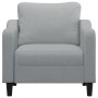 Sillón de tela gris claro 60 cm en Sofás | Comprar online en Foru.es