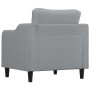 Sillón de tela gris claro 60 cm en Sofás | Comprar online en Foru.es