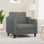 Sillón de tela gris oscuro 60 cm en Sofás | Comprar online en Foru.es