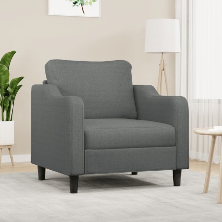 Sillón de tela gris oscuro 60 cm en Sofás | Comprar online en Foru.es