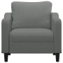 Sillón de tela gris oscuro 60 cm en Sofás | Comprar online en Foru.es
