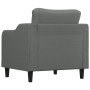 Sillón de tela gris oscuro 60 cm en Sofás | Comprar online en Foru.es