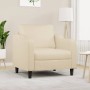 Sillón de tela color crema 60 cm en Sofás | Comprar online en Foru.es