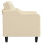 Sillón de tela color crema 60 cm en Sofás | Comprar online en Foru.es