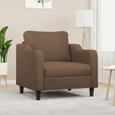 Sillón de tela marrón 60 cm en Sofás | Comprar online en Foru.es