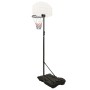 Canasta de baloncesto polietileno blanco 216-250 cm de vidaXL, Canastas de baloncesto - Ref: Foro24-93655, Precio: 87,88 €, D...