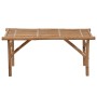 Banco de jardín plegable con cojín bambú 118 cm en Bancos de jardín | Comprar online en Foru.es