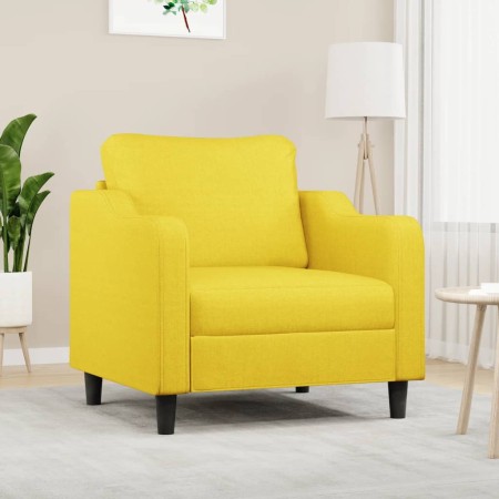 Sillón de tela amarillo claro 60 cm en Sofás | Comprar online en Foru.es