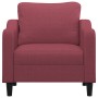 Sillón de tela rojo tinto 60 cm en Sofás | Comprar online en Foru.es