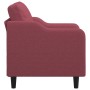 Sillón de tela rojo tinto 60 cm en Sofás | Comprar online en Foru.es