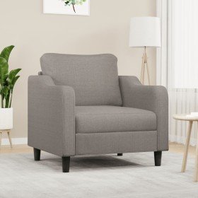 Sillón de tela gris taupé 60 cm en Sofás | Comprar online en Foru.es