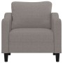 Sillón de tela gris taupé 60 cm en Sofás | Comprar online en Foru.es
