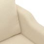 Sofá de 2 plazas de tela color crema 120 cm en Sofás | Comprar online en Foru.es