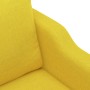 Sofá de 2 plazas de tela amarillo claro 120 cm en Sofás | Comprar online en Foru.es