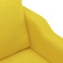 Sofá de 3 plazas de tela amarillo claro 180 cm en Sofás | Comprar online en Foru.es