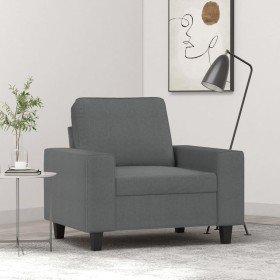 Sillón de tela gris oscuro 60 cm en Sofás | Comprar online en Foru.es
