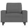Sillón de tela gris oscuro 60 cm en Sofás | Comprar online en Foru.es