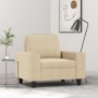 Sillón de tela color crema 60 cm en Sofás | Comprar online en Foru.es