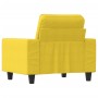 Sillón de tela amarillo claro 60 cm en Sofás | Comprar online en Foru.es