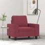 Sillón de tela rojo tinto 60 cm en Sofás | Comprar online en Foru.es