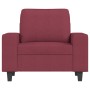 Sillón de tela rojo tinto 60 cm en Sofás | Comprar online en Foru.es