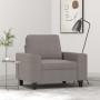 Sillón de tela gris taupé 60 cm en Sofás | Comprar online en Foru.es