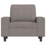 Sillón de tela gris taupé 60 cm en Sofás | Comprar online en Foru.es