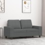 Sofá de 2 plazas de tela gris oscuro 120 cm en Sofás | Comprar online en Foru.es