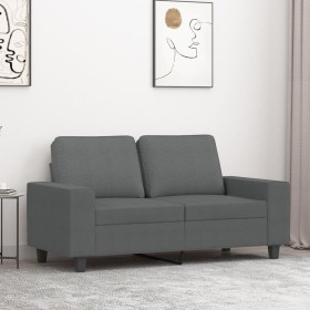 Sofá de 2 plazas de tela gris oscuro 120 cm en Sofás | Comprar online en Foru.es