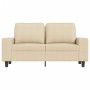 Sofá de 2 plazas de tela color crema 120 cm en Sofás | Comprar online en Foru.es
