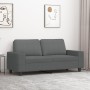 Sofá de 2 plazas de tela gris oscuro 140 cm en Sofás | Comprar online en Foru.es