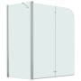 Mampara de ducha plegable ESG 120x68x130 cm de vidaXL, Puertas de ducha - Ref: Foro24-144676, Precio: 237,80 €, Descuento: %