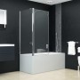 Mampara de ducha plegable ESG 120x68x130 cm de vidaXL, Puertas de ducha - Ref: Foro24-144676, Precio: 237,80 €, Descuento: %