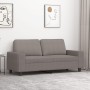 Sofá de 2 plazas de tela gris taupé 140 cm en Sofás | Comprar online en Foru.es