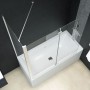 Mampara de ducha plegable ESG 120x68x130 cm de vidaXL, Puertas de ducha - Ref: Foro24-144676, Precio: 237,80 €, Descuento: %
