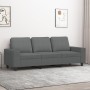 Sofá de 3 plazas de tela gris oscuro 180 cm en Sofás | Comprar online en Foru.es