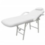 Camilla de esteticista cuero sintético blanca 185x78x76 cm de vidaXL, Sillones de masaje - Ref: Foro24-110041, Precio: 200,06...