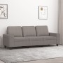 Sofá de 3 plazas de tela gris taupe 180 cm en Sofás | Comprar online en Foru.es