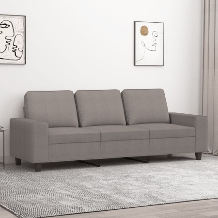 Sofá de 3 plazas de tela gris taupe 180 cm en Sofás | Comprar online en Foru.es