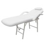 Camilla de esteticista cuero sintético blanca 185x78x76 cm de vidaXL, Sillones de masaje - Ref: Foro24-110041, Precio: 200,06...