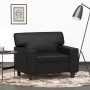 Sillón cuero sintético negro 60 cm en Sofás | Comprar online en Foru.es