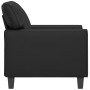 Sillón cuero sintético negro 60 cm en Sofás | Comprar online en Foru.es